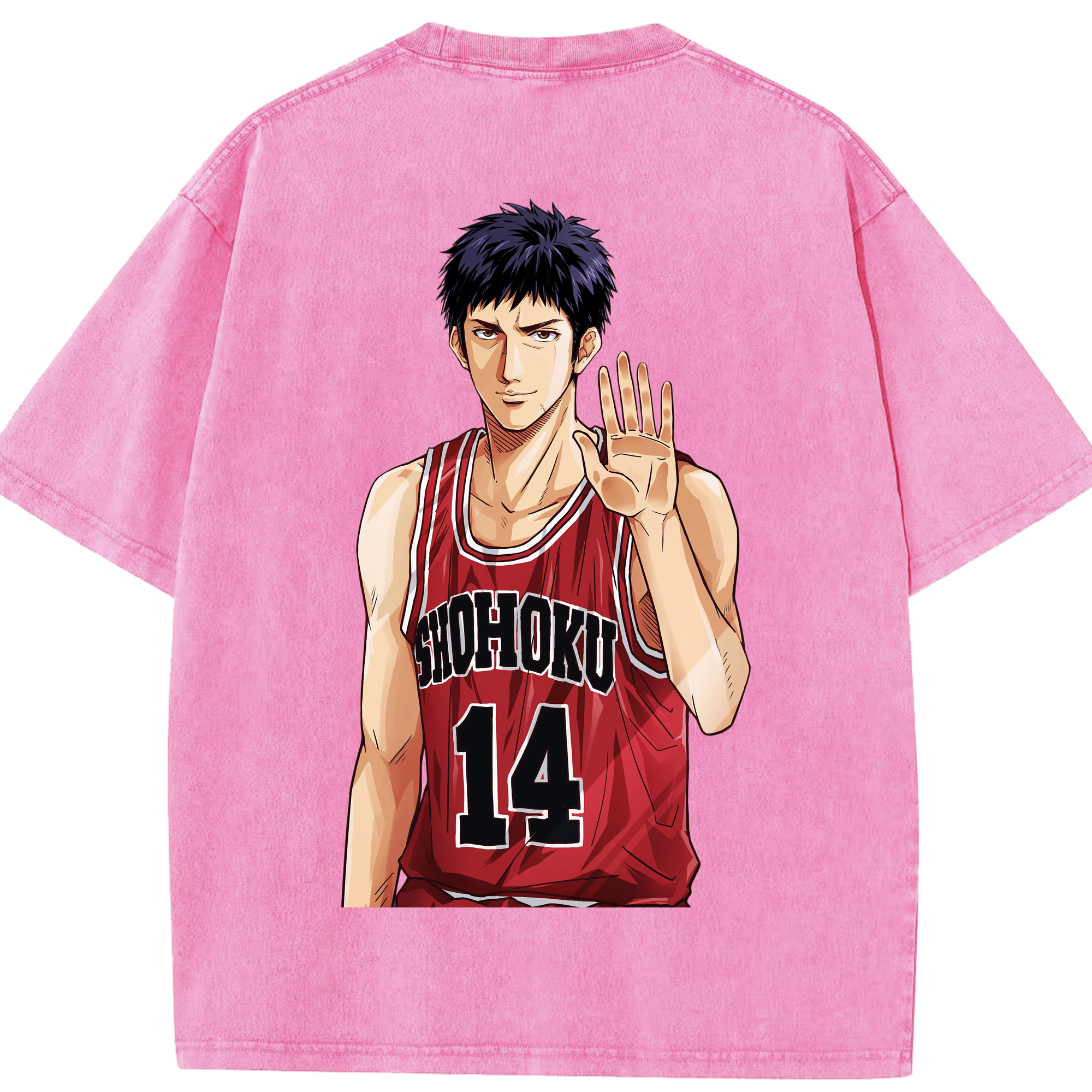 （画像用） SLAM DUNK／スラムダンク 綿100% ヴィンテージ風 半袖Tシャツ（背面プリント）